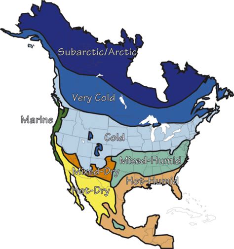 Climate Zone Map Of The United States Clipart Best
