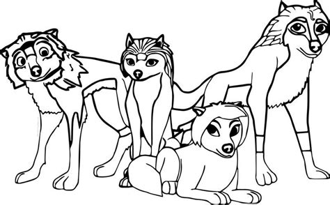 Alpha And Omega Top 4 Characters Coloring Page