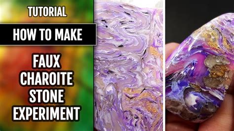 Experiments With Charoite Stone Imitation Faux Gemstones Youtube