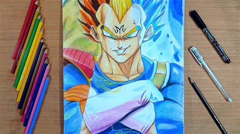 Vegeta Drawing Prince Majin Vegeta Ssj Blue God Deeparts