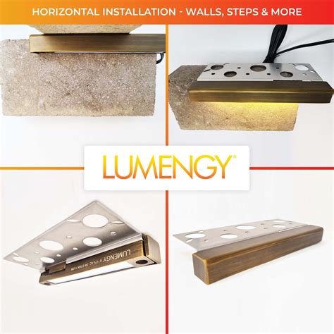 69inch3w Led Brass Hardscape Paver Step Lighting 6pack Lumengy