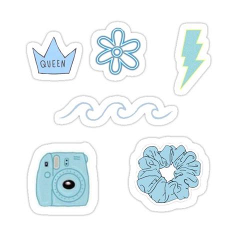 Blue Aesthetic Variety Sticker Pack Sticker By Swaygirls Aesthetic