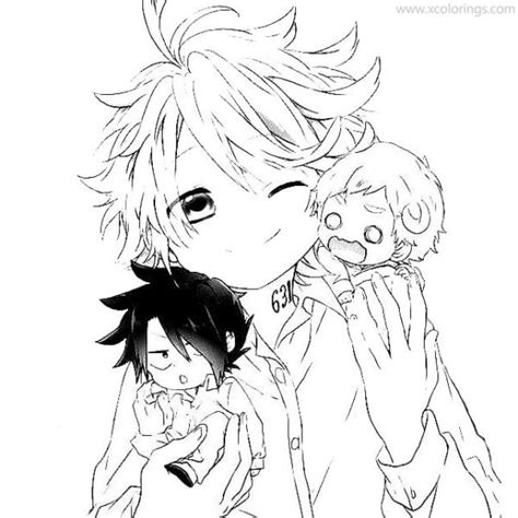 The Promised Neverland Coloring Pages Emma The Girl