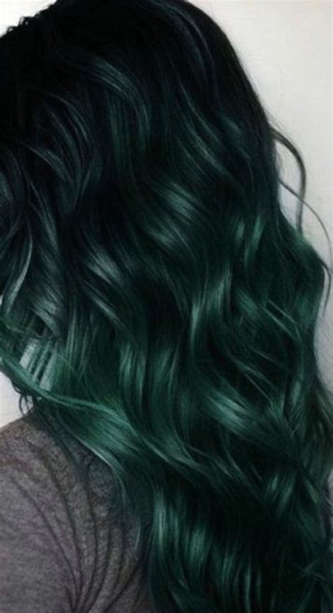 Dark Hunter Emerald Green With Faded Tips Clip In Hair Extensions