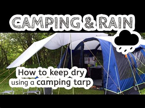 Putting Up A Tarp Shelter Camping Technique