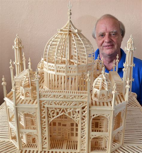 Pictures Taj Mahal Model Made Out Of 10 000 Matches Teesside Live