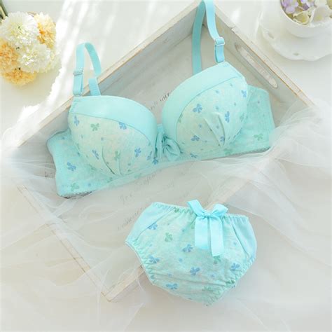 2016 New Japan And South Korea Style Sexy Fashion Bras Set Girl Push Up
