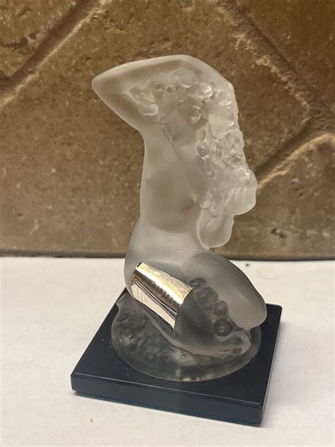 Lalique Nude Crystal Floreal Statuette Figurine Signed Ebay