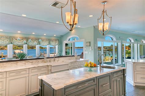 Cabinets new jersey offers deals on three different types of 10×10 solid wood door kitchen you will initially have to find out the different cabinetry options available from the top kitchen renovation some of the top kitchen renovation service providers, such as cabinet new jersey, recommend. Coastal Elegant Kitchen Point Pleasant New Jersey by ...