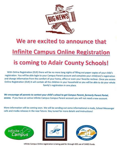 Online Student Registration Is Coming To Adair County Schools Adair