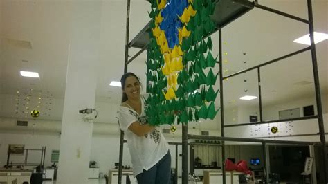 Decoração Toda Em Origami Para Copa Do Mundo Brasil 2014 Toyota