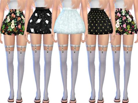 The Sims Resource Cute Skater Skirts By Wickedkittie Sims 4 Downloads