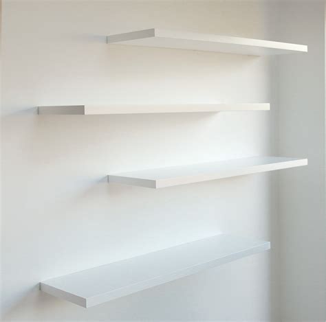 Gallery Of White Floating Shelves Bespoke Nature