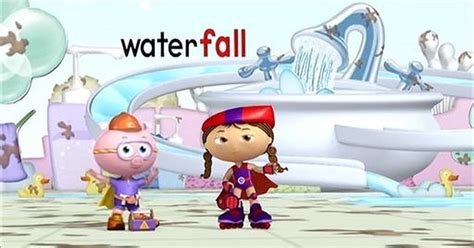 Super Why Alpha Pig And Wonder Red Spell Waterfall Pbs