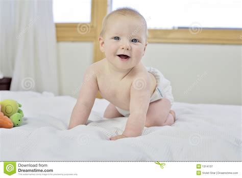 6 Month Old Baby Boy Stock Image Image Of Inquisitive