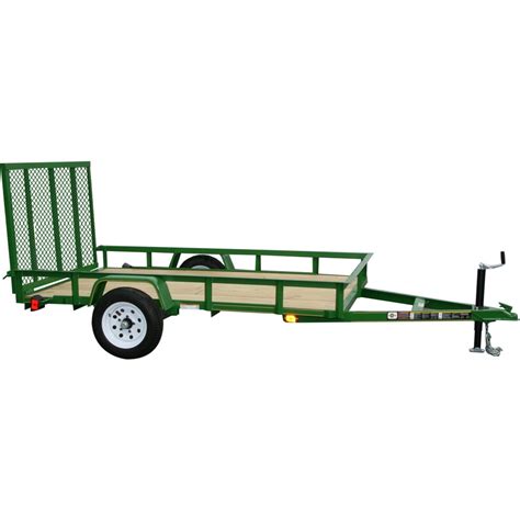 Carry On Trailer 5 Ft X 8 Ft Treated Lumber Utility Trailer With Ramp