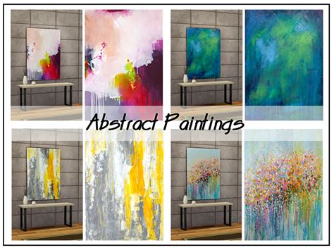 Sims 4 Abstract Painting Cc
