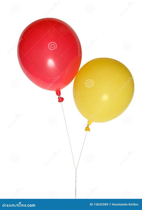 Two Balloons Stock Image Image Of T Streamer Decoration 15632589