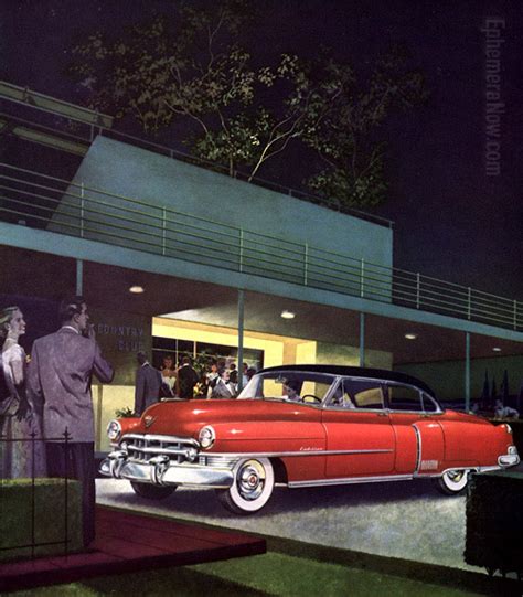 Plan59 Classic Car Art Vintage Ads 1950 Cadillac Fleetwood 60