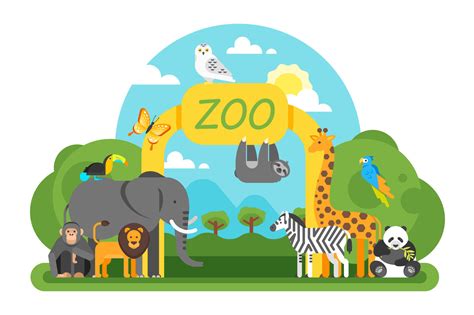 Zoo Background By Cartoon Time Thehungryjpeg