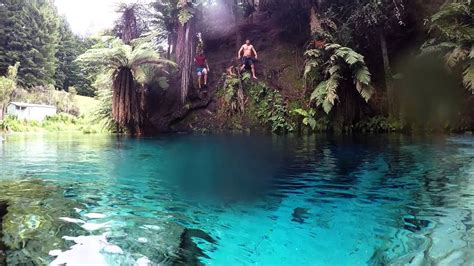 New zealand winter can be pretty chilly and to combat the cold we think there's nothing better than soaking in a soothing hot spring, relaxing like there's no tomorrow. Blue Spring | New Zealand | GoPro Hero4 | 2016 - YouTube