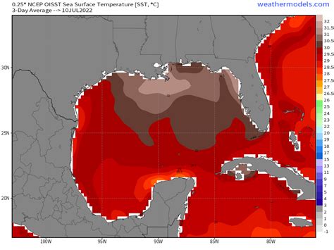 Mike S Weather Page On Twitter Water Temps Across The Upper Gulf Are Hot Hot Hot Few Spots
