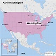 StepMap - Karte Washington - Landkarte für USA