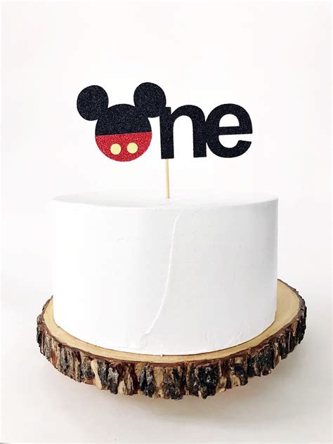 Mickey Mouse First Birthday Cake Topper Mickey Mouse Etsy
