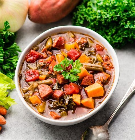 Learn how to make indian snack item, athirasam step by step youtube video. Sausage Kale Soup with Sweet Potatoes - JoyFoodSunshine