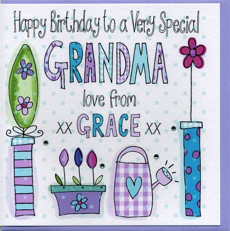 Personalised Grandma Birthday Card By Claire Sowden Design