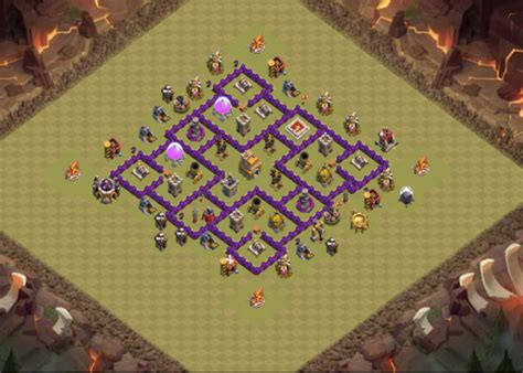 Base th 9 anti 3 bintang lavaloon. Atur Strategi Base War TH 7 Clash Of Clans Terbaik Anti ...