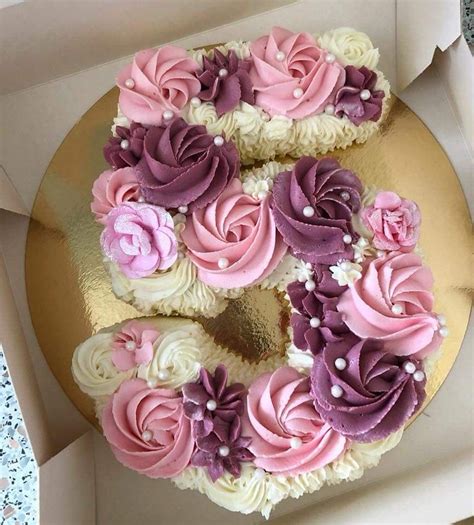 Cupcake Number Cake Design Carmela Ransom