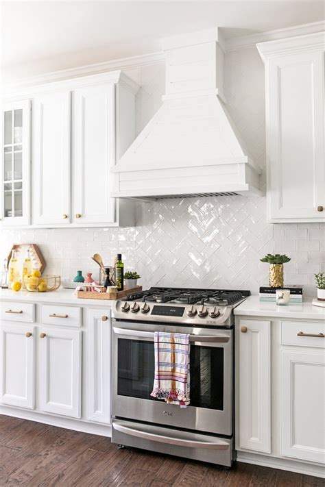 Protect your kitchen and bathroom walls with backsplash tiles. Herringbone Kitchen Backsplash Ideas and Inspiration | Hunker