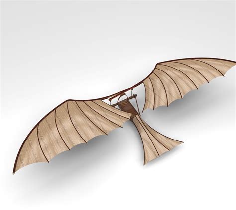 Leonardo Da Vinci Ornithopter 3d Model 3d Printable Cgtrader