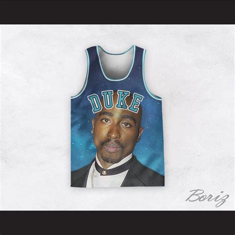 Tupac Shakur 6 Duke Basketball Jersey Design 3 Borizcustom