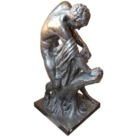 Bronze Statue Of The Roman Greek Wrestler Milo Of Croton After Dumont