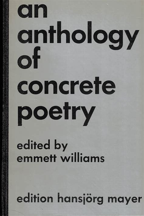 anthology of concrete poetry by williams emmett