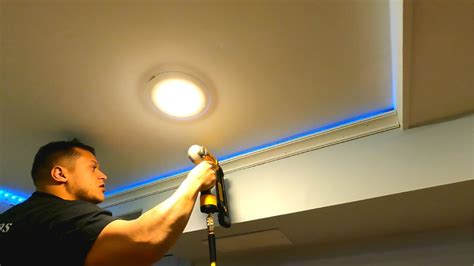 How To Install Led Strip Lights On Ceiling With Crown Molding