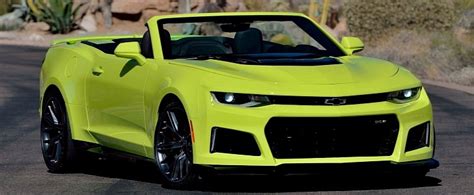 High Spec Shock Yellow Chevrolet Camaro Zl1 Convertible Up For Grabs