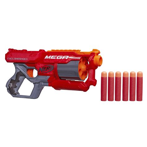 Buy NERF N Strike Plastic Mega CycloneShock Includes Blaster And 6