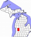 Image: Map of Michigan highlighting Kent County