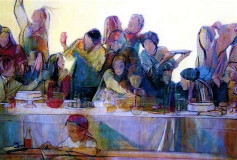 Last Supper Abstract Painting At Explore