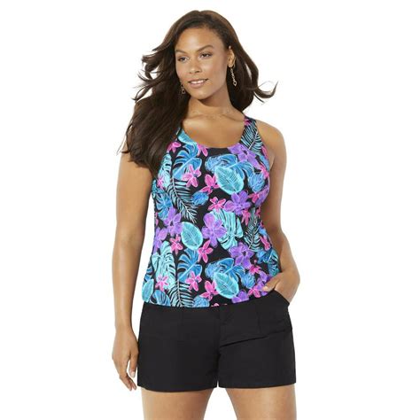Swimsuitsforall Swimsuits For All Womens Plus Size Classic Tankini