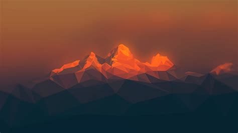 Fractal Red Mountains Wallpaper Hd Abstract 4k Wallpapers Images