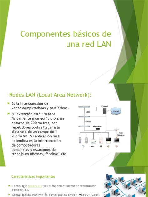 Componentes Básicos De Una Red Lan Pdf Ethernet Red De Computadoras