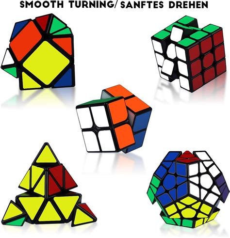 Kidspark Magic Cube Set 2×2 3×3 Pyramid Pyraminx Megaminx Skew Puzzle