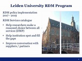RDM Services catalogue @ Leiden University