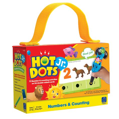 Hot Dots Jr Numbers And Counting Cards Set Of 72