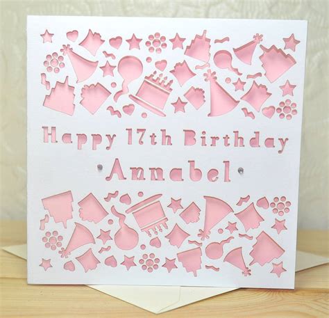 Personalised Laser Cut Birthday Card By Sweet Pea Design