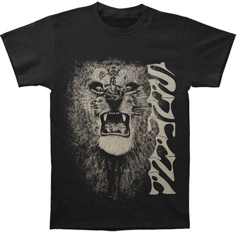 Santana White Lion T Shirt Merch2rock Alternative Clothing